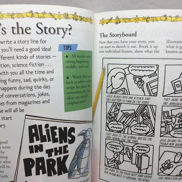 90s Arts And Crafts Skills Cartoons & Animation Painting Printing Model Workbook - Picture 5 of 7